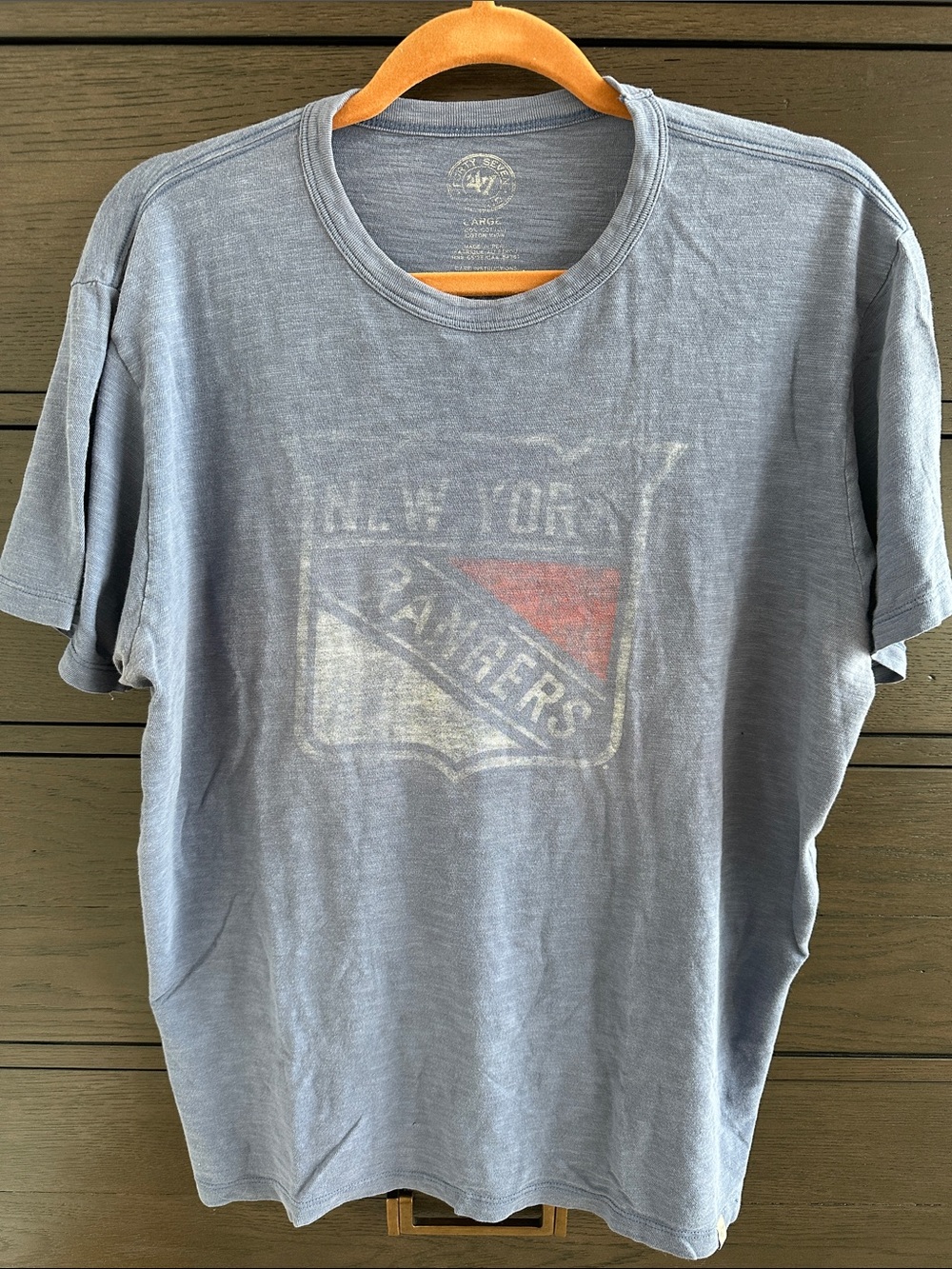 47 Brand Men's Short Sleeve T-Shirt - New York Rangers